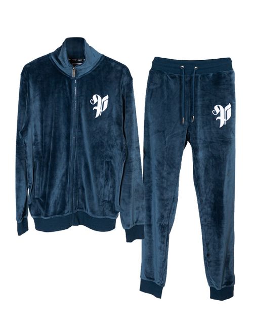 Buzo Conjunto Pimps Niño - Colección Heráldica - Plush Azul