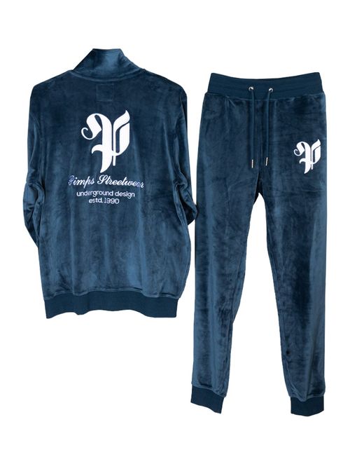 Buzo Conjunto Pimps Niño - Colección Heráldica - Plush Azul