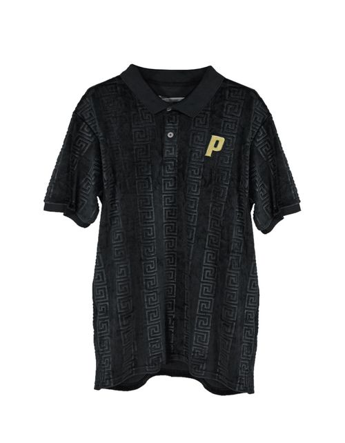 Polera Pimps Hombre Piqué - Colección Creta - Plush Negro