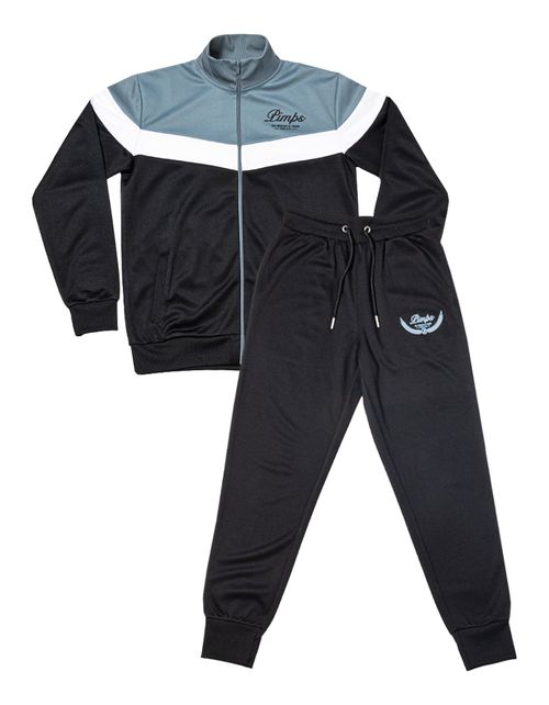 Buzo Conjunto Pimps Niño - Colección Arpione - Negro/Gris