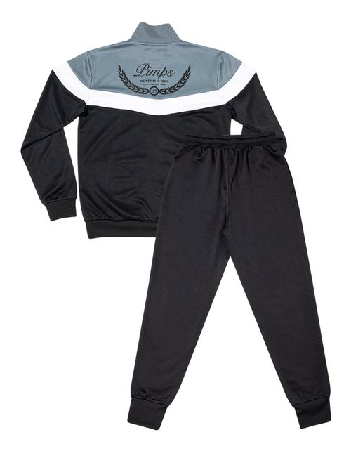 Buzo Conjunto Pimps Niño - Colección Arpione - Negro/Gris
