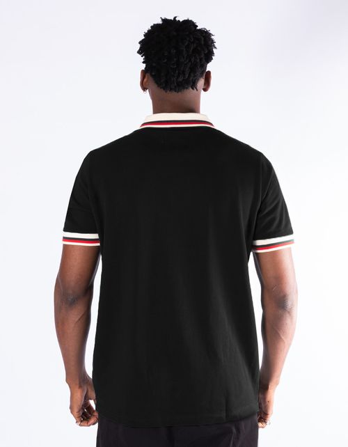 Polera Pimps Hombre Piqué - Colección Heráldica - Negro