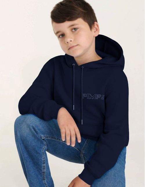 Poleron Pimps Niño - Básico Azul Marino