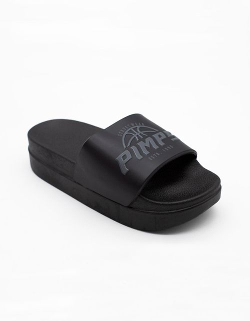 Sandalia Pimps Mujer - Plataforma Negro