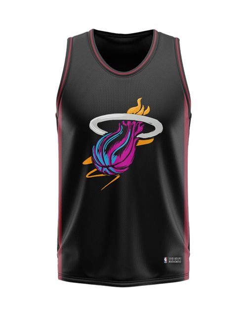 Camiseta NBA Niño - Miami Heat - Negro