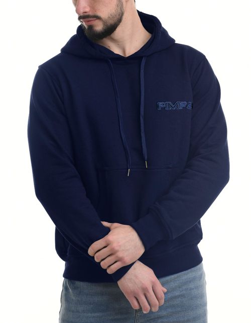 Poleron Pimps Hombre Hoodie Básico - Azul