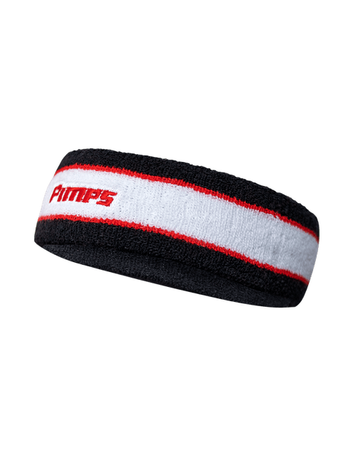 Banda Cintillo Pimps - Negro Blanco