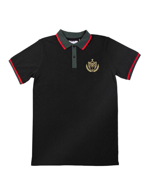 Polera Pimps Niño Piqué - Colección Scudetto - Negro
