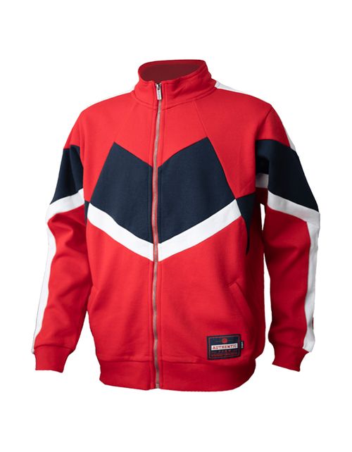 Poleron Pimps Hombre Zipper Rojo