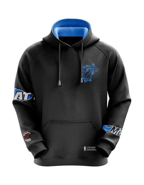 Poleron NBA Hombre Miami Heat Negro