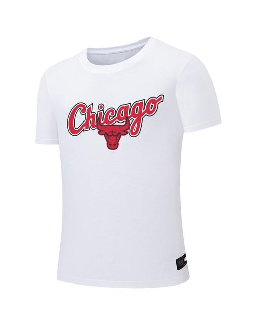 Polera NBA Hombre Chicago Bulls Blanco