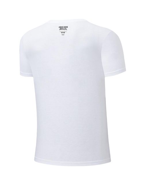 Polera NBA Hombre Chicago Bulls Blanco