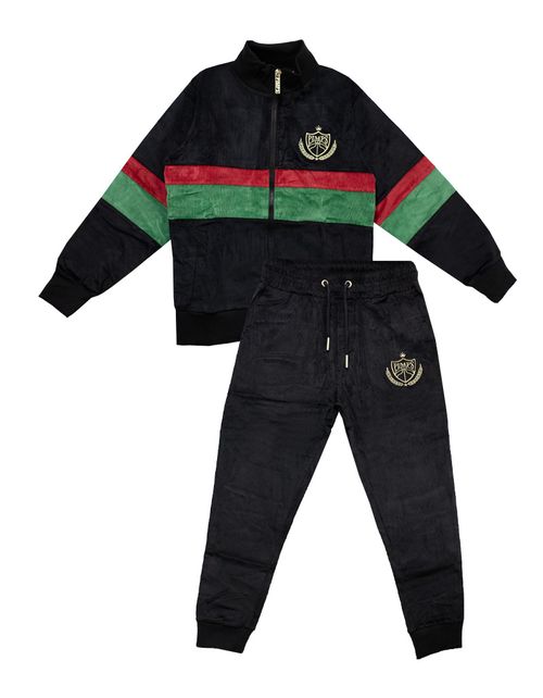 Buzo Conjunto Pimps Juvenil Corduroy - Colección Scudetto Negro