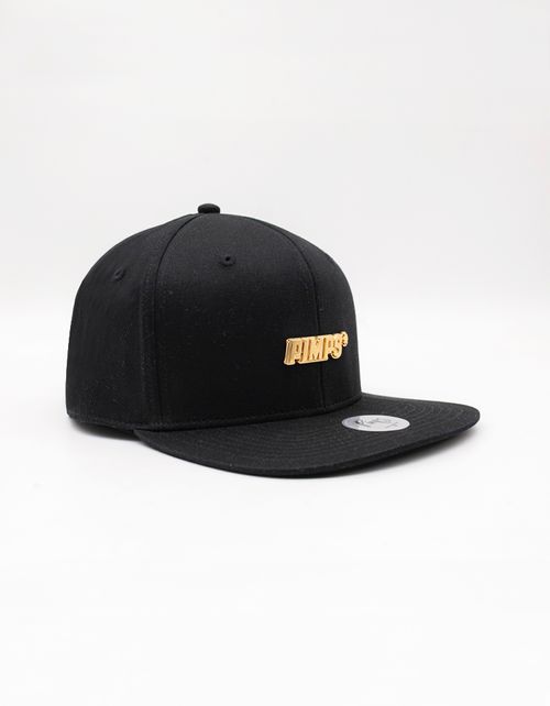 Gorra Snapback Pimps Línea Básica Pin Dorado