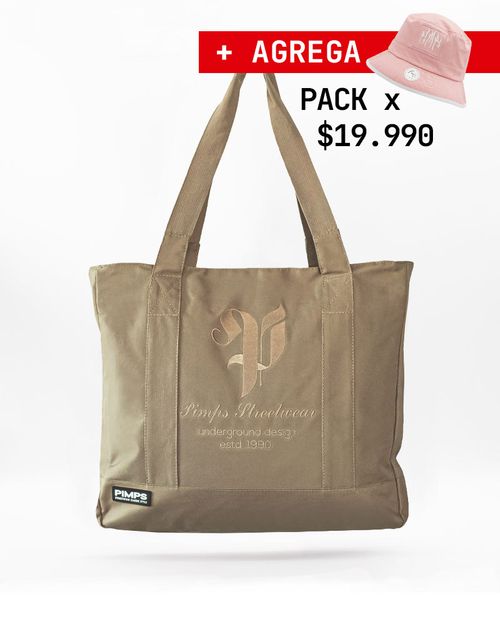 Totebag bolso Pimps - Café