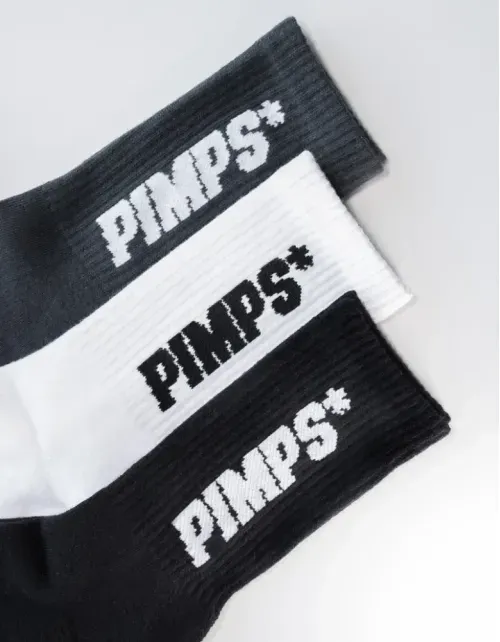 Pack 3 Pares de Calcetines Pimps Básicos - Tricolor