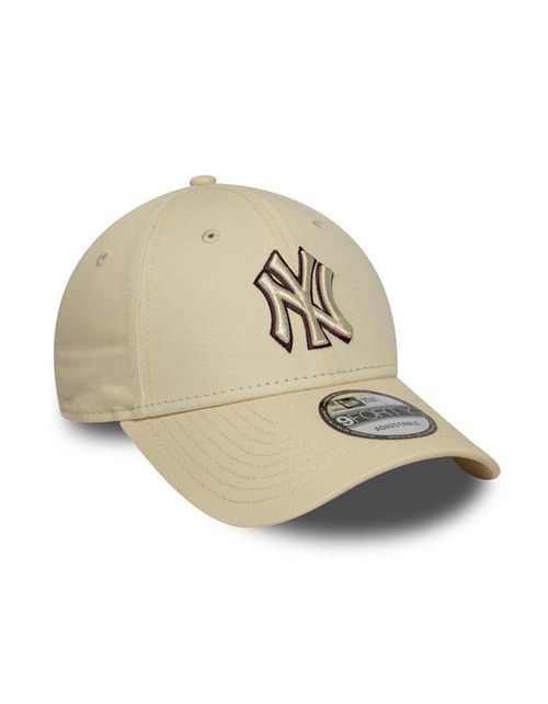 Gorra Dad Hat New Era - 9 FORTY TEAM OUTLINE - New York Yankees - Beige