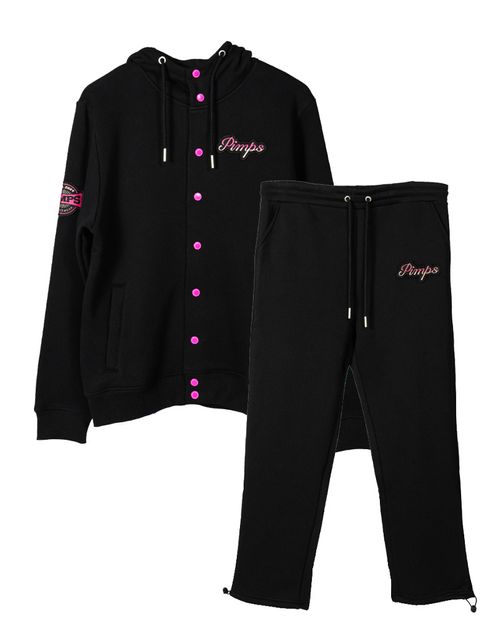 Buzo Conjunto Pimps Hombre - Ring - Negro Rose