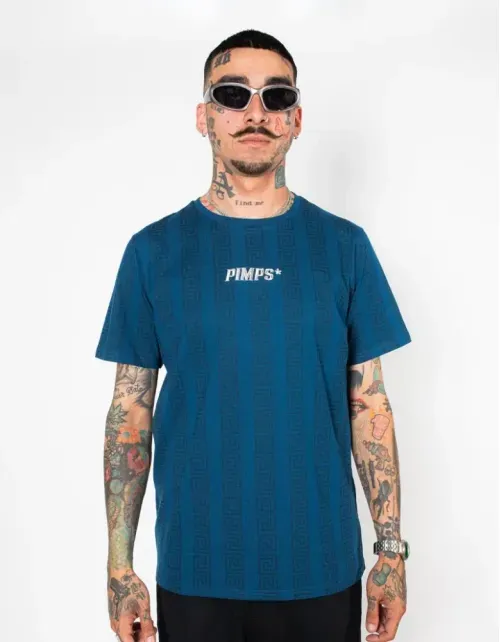 Polera Pimps Hombre - Colección Creta - Azul