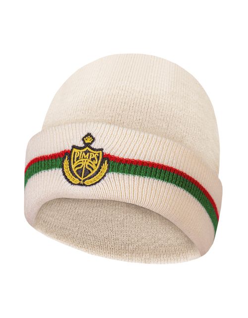 Beanie Pimps Gorro de Lana Colección Scudetto Beige